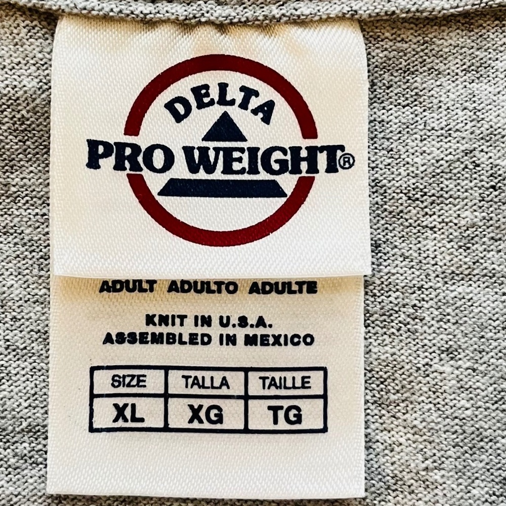 Delta Pro Weight Oregon Ducks Heather Gray Tee Size XL NWOT - Picture 5 of 7